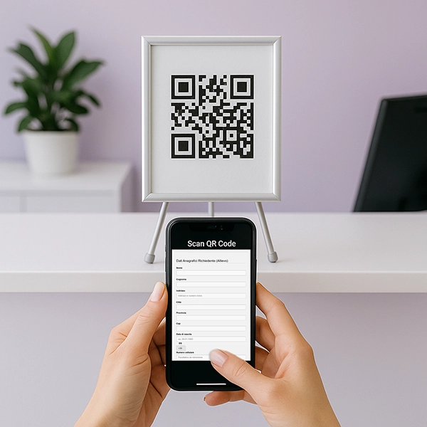 Envío de Datos en Línea mediante Código QR